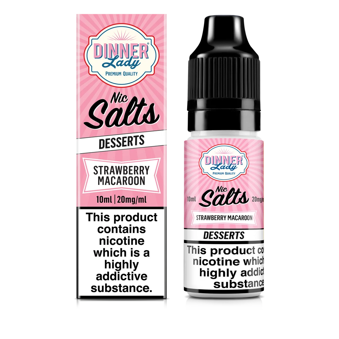 Dinner Lady - Strawberry Macaroon Nic Salt - 10ml 20mg