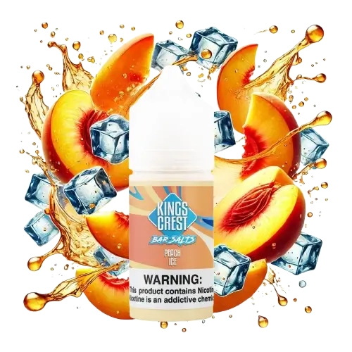 Peach Ice 30 ml Salt E-Liquide by Kings Crest
