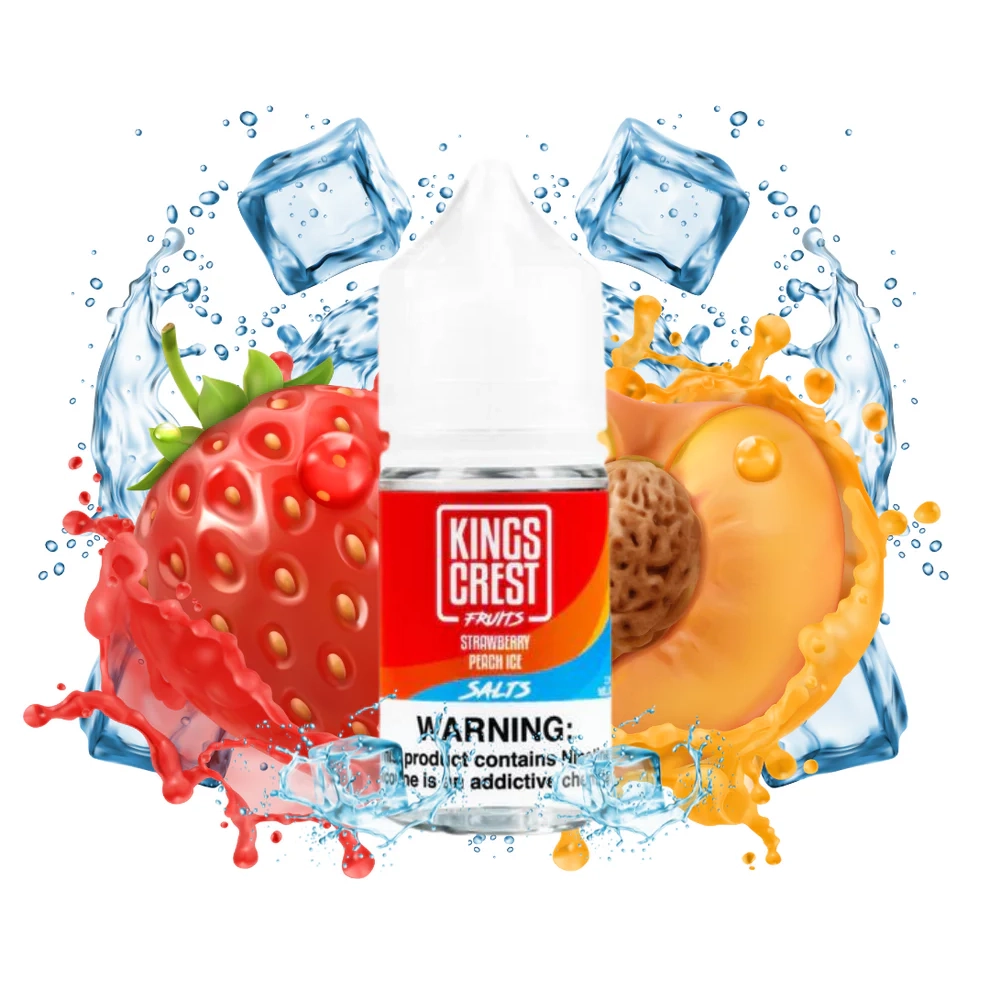Strawberry Peach Ice 30 ml Salt E-Liquide by Kings Crest