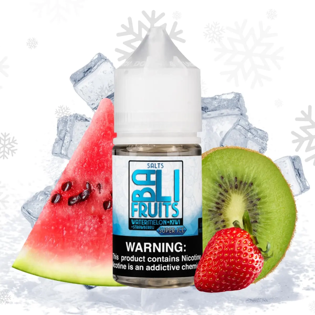 BALI WKS (watermelon, kiwi and strawberry) SUPER ICE 30 ml Salt E-Liquide by Kings Crest