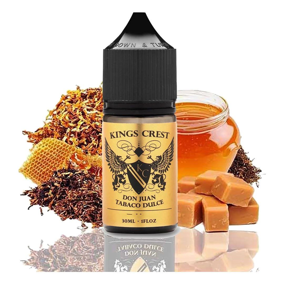 Don Juan Tabaco Dulce Salts 30 ml by Kings Crest  Salt Nicotine  xvape.ma Maroc.