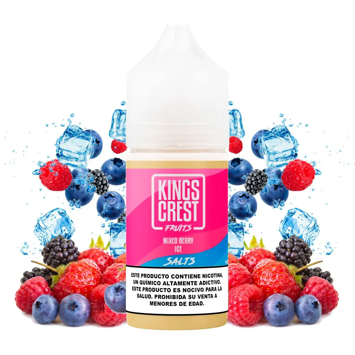 Mixed Berry Ice 30 ml Salt E-Liquide by Kings Crest